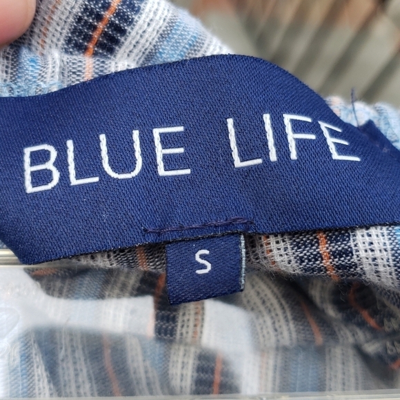 BLUE LIFE STRIPE BELL JUMPER  Blue Stripe S Jumpsuit - Picture 6 of 8